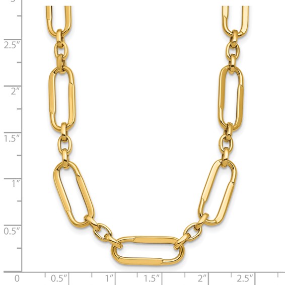 HERCO Gold Mixed Link Necklaces