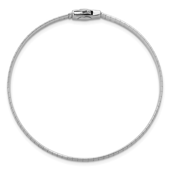 Herco 14K Two-Tone Polished 4.1mm Reversible 7.5 inch Omega Bracelet