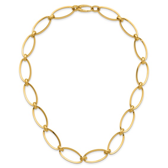 Herco 14K Polished Oval Link 20 inch Necklace