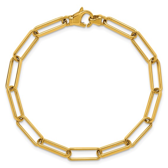 Herco 14K Polished Solid 4.8mm Paperclip Link 8.5in Chain