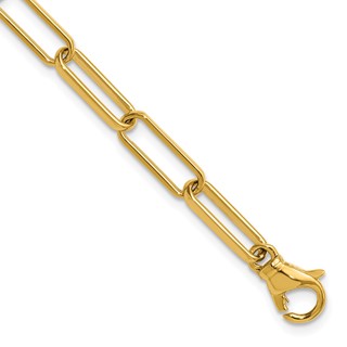 Herco 14K Polished Solid 4.8mm Paperclip Link 8.5in Chain