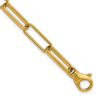 Herco 14K Polished Solid 5.8mm Paperclip Link 7.5in Chain