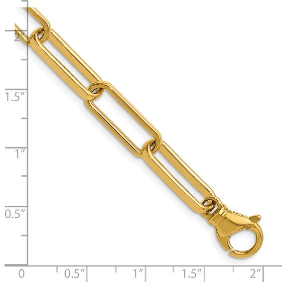 Herco 14K Polished Solid 6.7mm Paperclip Link 16in Chain
