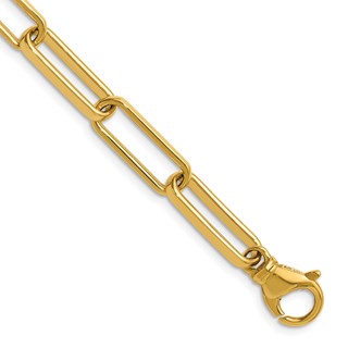 Herco 14K Polished Solid 6.7mm Paperclip Link 16in Chain