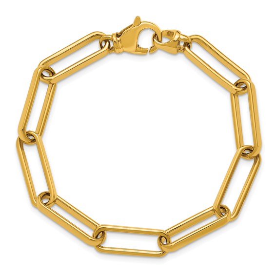 Herco 14K Polished Solid 6.7mm Paperclip Link 8.5in Chain