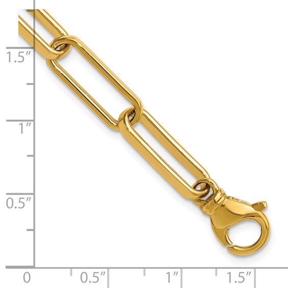 Herco 14K Polished Solid 6.7mm Paperclip Link 8.5in Chain