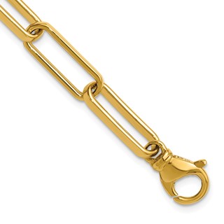 Herco 14K Polished Solid 6.7mm Paperclip Link 8.5in Chain