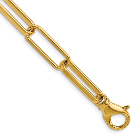 Herco 14K Polished Solid 7.7mm Paperclip Link 16in Chain