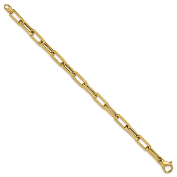 Herco 18K Polished Solid 5.7mm Paperclip Link 8.5in Chain