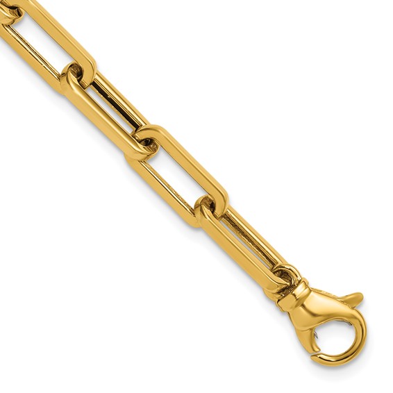 Herco 18K Polished Solid 5.7mm Paperclip Link 8.5in Chain