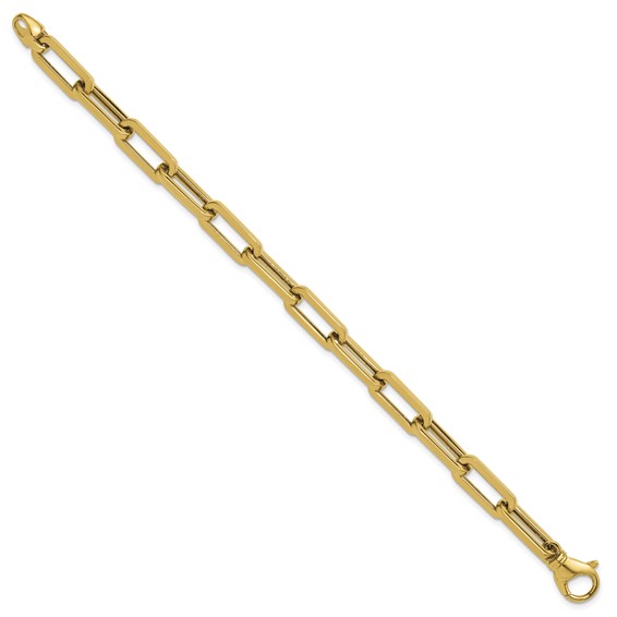 Herco 14K Polished Solid 6.8mm Paperclip Link 7.5in Chain