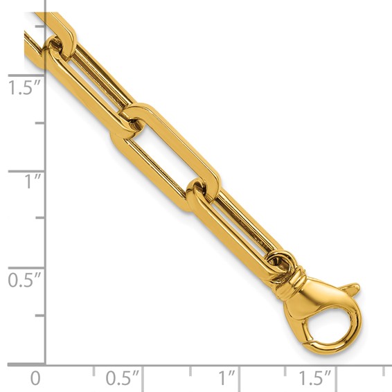 Herco 14K Polished Solid 6.8mm Paperclip Link 7.5in Chain