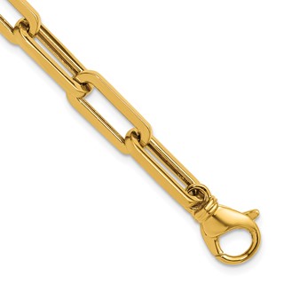 Herco 14K Polished Solid 6.8mm Paperclip Link 7.5in Chain