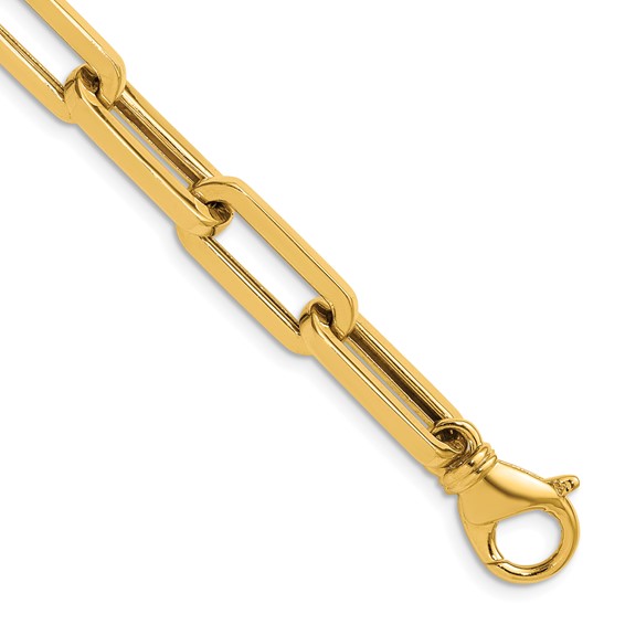 Herco 18K Polished Solid 8.0mm Paperclip Link 24in Chain