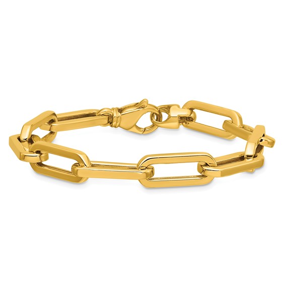 Herco 14K Polished Solid 8.0mm Paperclip Link 8.5in Chain