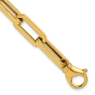 Herco 14K Polished Solid 8.0mm Paperclip Link 8.5in Chain