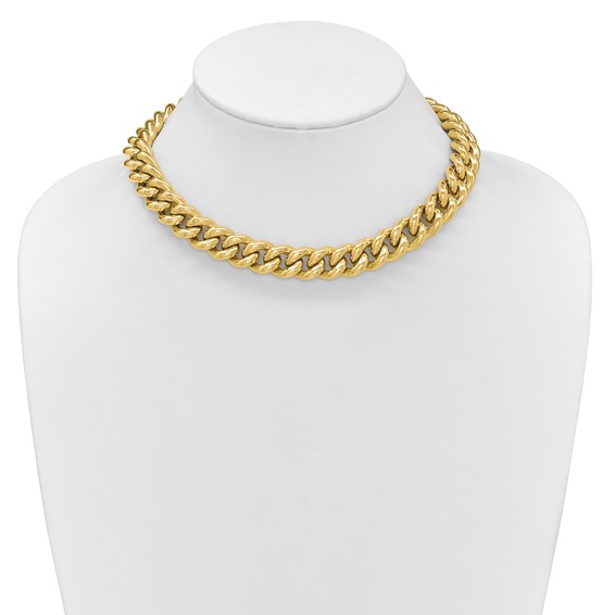 Herco 14K Gold Hollow Curb 14.5mm