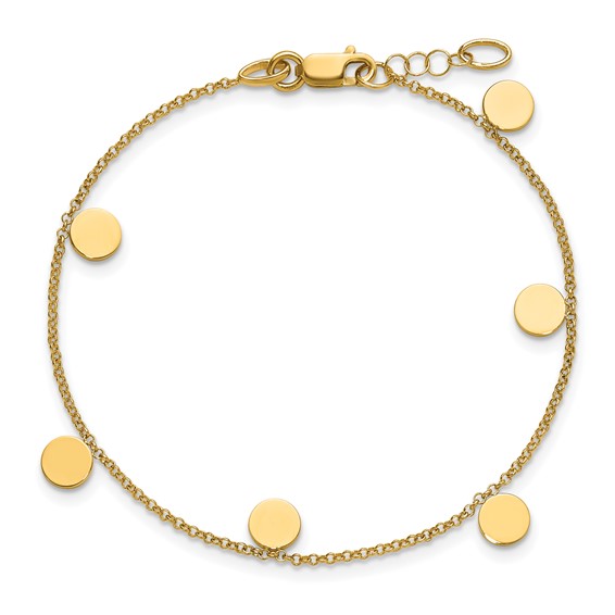 Herco 14K Gold Bracelet Small Rounds