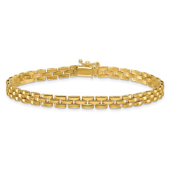 Herco 14K Polished 5mm Fancy Link 7.5 inch Bracelet