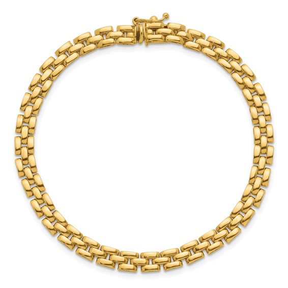 Herco 14K Polished 5mm Fancy Link 7.5 inch Bracelet