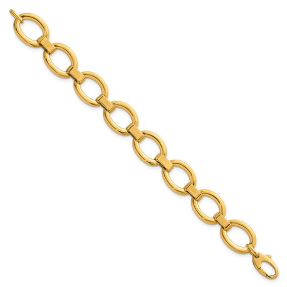Herco 14K Polished Oval Link 7.5 inch Bracelet