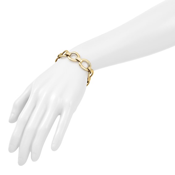 Herco 14K Polished Oval Link 7.5 inch Bracelet