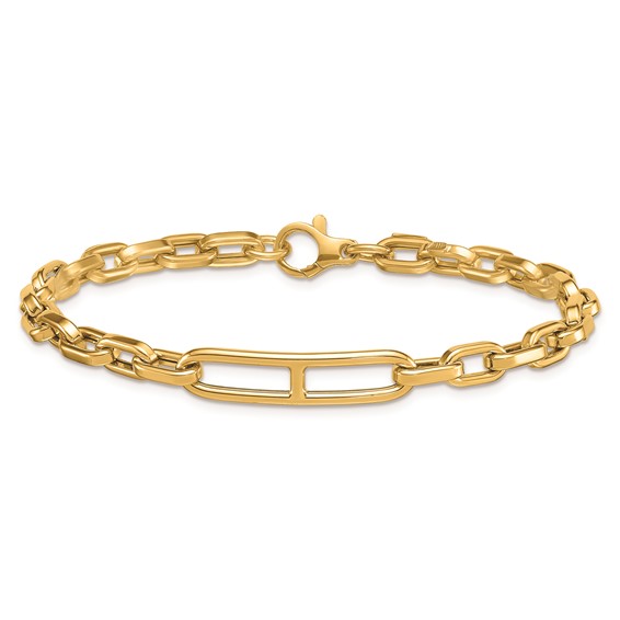 Herco 14K Polished Fancy Link 8 inch Bracelet