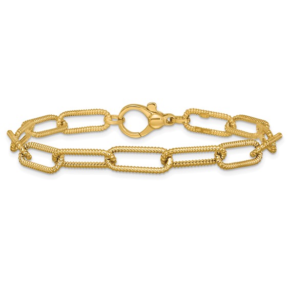 Herco 14K Gold Twist Oval Links 7.0mm