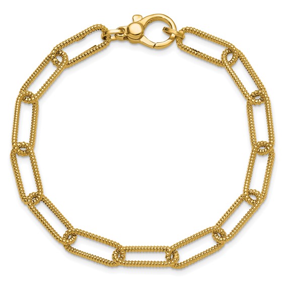 Herco 14K Gold Twist Oval Links 7.0mm