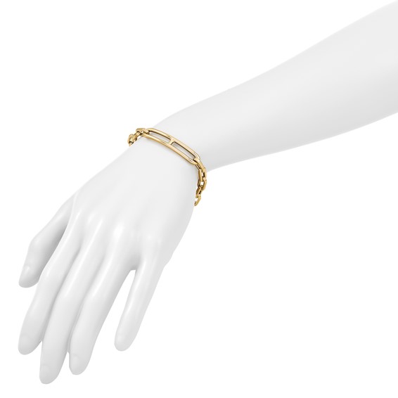 Herco 14K Polished Fancy Link 8 inch Bracelet