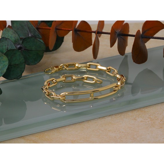 Herco 14K Polished Fancy Link 8 inch Bracelet