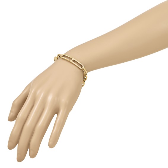 Herco 14K Polished Fancy Link 8 inch Bracelet