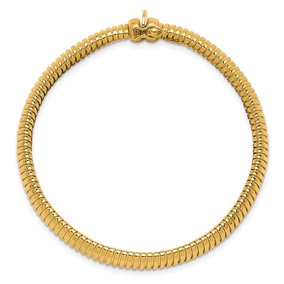 Herco 18K Polished 8.4mm Omega 7.25 inch Bracelet