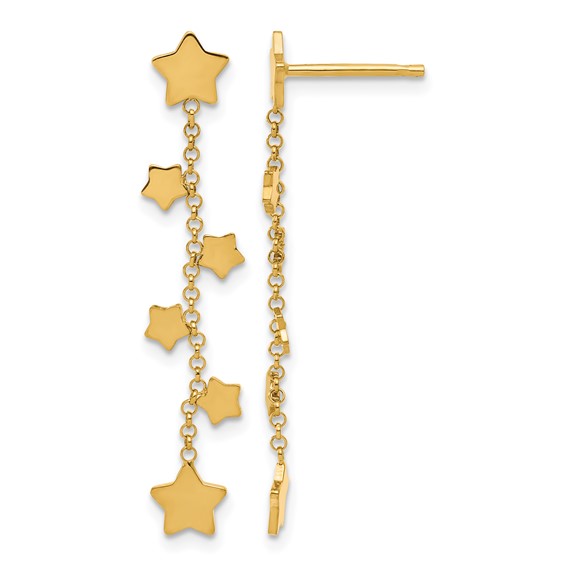 Herco 14K Gold Earrings Stars