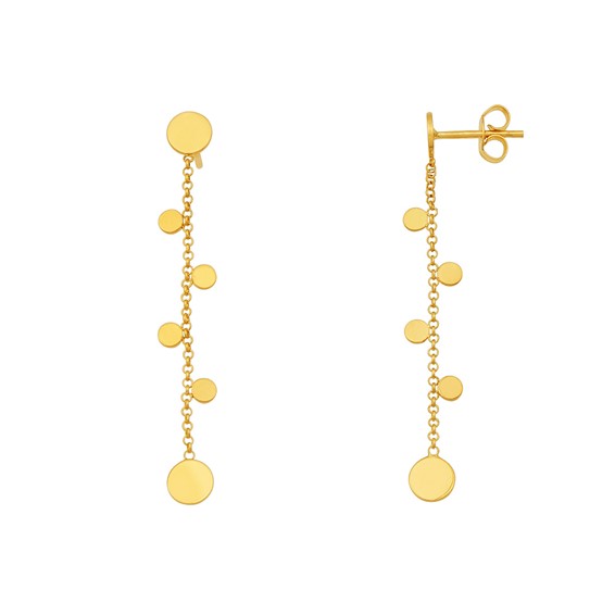 Herco 14K Gold Earrings Small Rounds