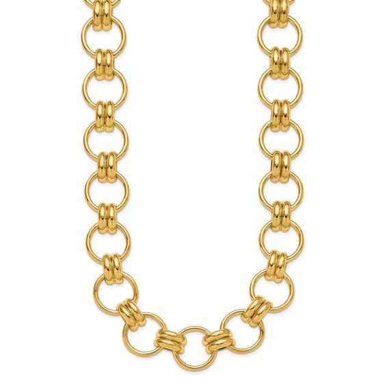 HERCO Gold Shiny Large Link Necklaces