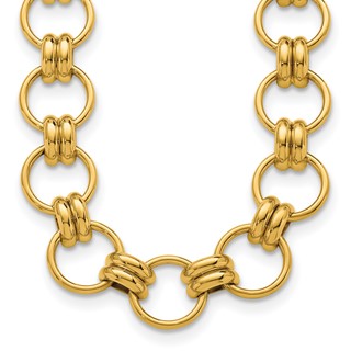 HERCO Gold Shiny Large Link Necklaces