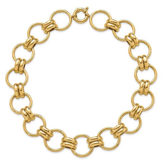 HERCO Gold Shiny Large Link Necklaces