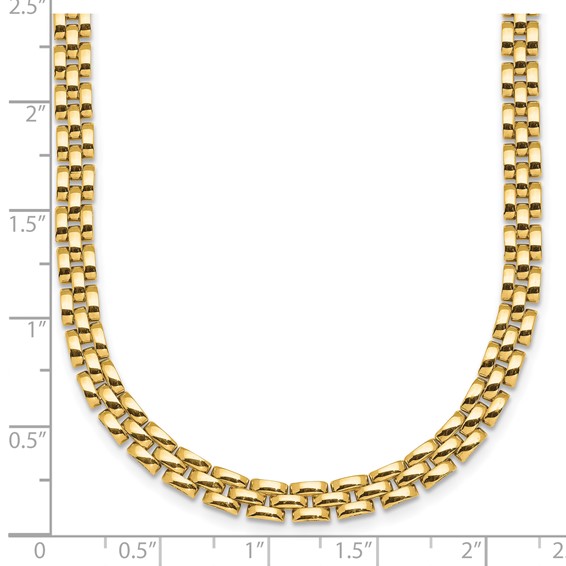 HERCO Gold 3 Row 4.8mm Pantera Necklaces