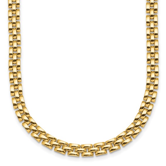 HERCO Gold 3 Row 4.8mm Pantera Necklaces