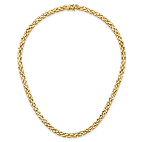 HERCO Gold 3 Row 4.8mm Pantera Necklaces