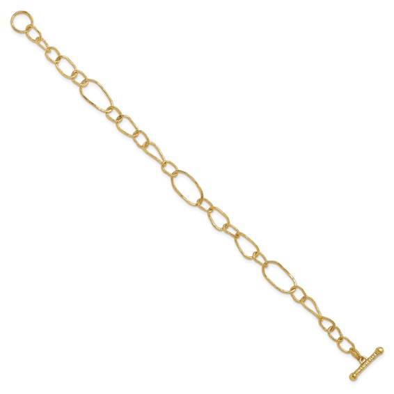 HERCO Gold Textured Link Bracelets