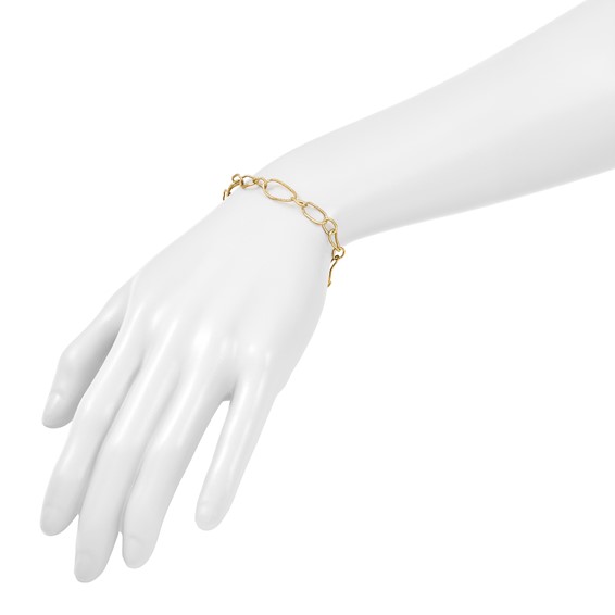 HERCO Gold Textured Link Bracelets