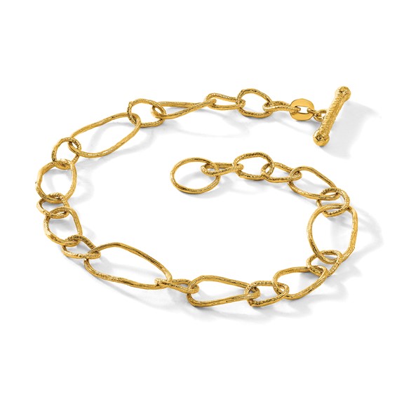 HERCO Gold Textured Link Bracelets