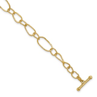 HERCO Gold Textured Link Bracelets