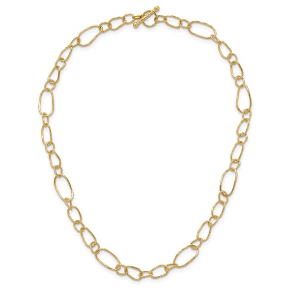 HERCO Gold Textured Link Necklaces