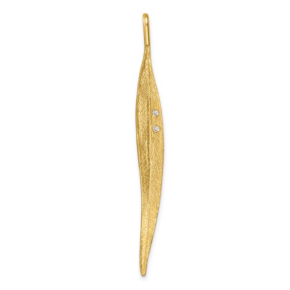 HERCO Gold Long Leaf Pendants