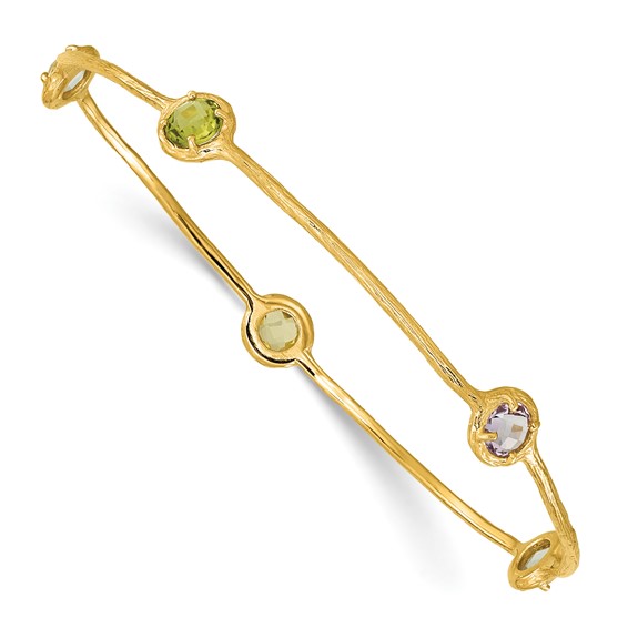 HERCO Gold Gemstone Bangles