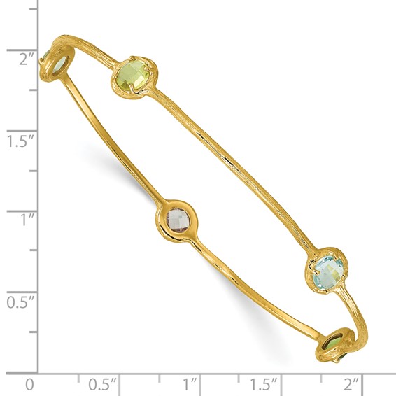 HERCO Gold Gemstone Bangles