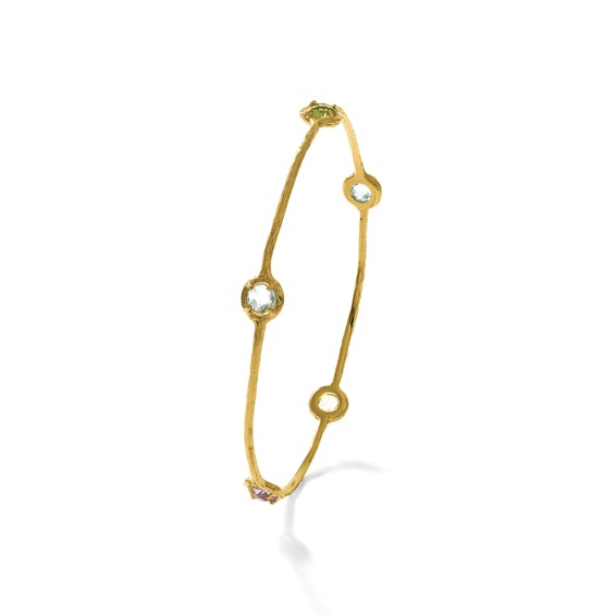 HERCO Gold Gemstone Bangles